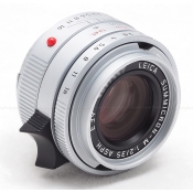LEICA 35MM F/2.0 SUMMICRON-M ASPH SILVER 6-BIT LENS #11882 USED