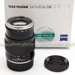 ZEISS 85MM F/4 TELE-TESSAR T* ZM BLACK LENS NEW!