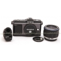 OLYMPUS E-P2 PEN MICRO FOUR THIRDS BLACK DIGITAL CAMERA W/ BLACK 14-42MM M.ZUIKO LENS & BLACK ELECTRONIC VIEWFINDER NEW!