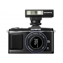 OLYMPUS E-P2 PEN MICRO FOUR THIRDS "LIMITED EDITION" BLACK DIGITAL CAMERA/LENS/FLASH KIT NEW