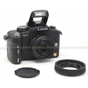 PANASONIC LUMIX DMC-G1 MICRO 4/3 BLACK DIGITAL CAMERA KIT USED-MINT with 14MM F/2.5 LUMIX G ASPH. LENS