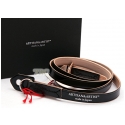 ARTISAN & ARTIST* ACAM-262  BLACK CORDOVAN LEATHER STRAP NEW!