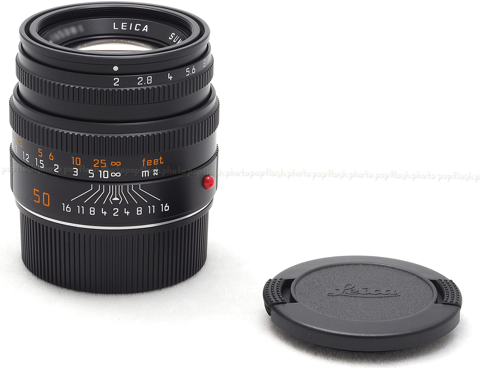 Leica 50mm f/2 Summicron-M Black (6-Bit Coded) Lens #11826 USA NEW