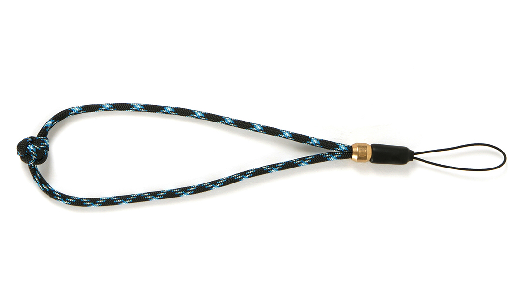 Artisan & Artist ACAMP04H Black/Blue Paracord Hand Strap NEW