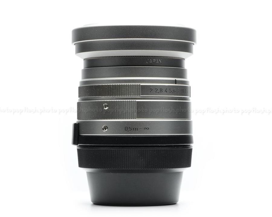 Contax 45mm f/2 Planar T* Titanium G-Mount Lens USED with Contax Hood & Filter