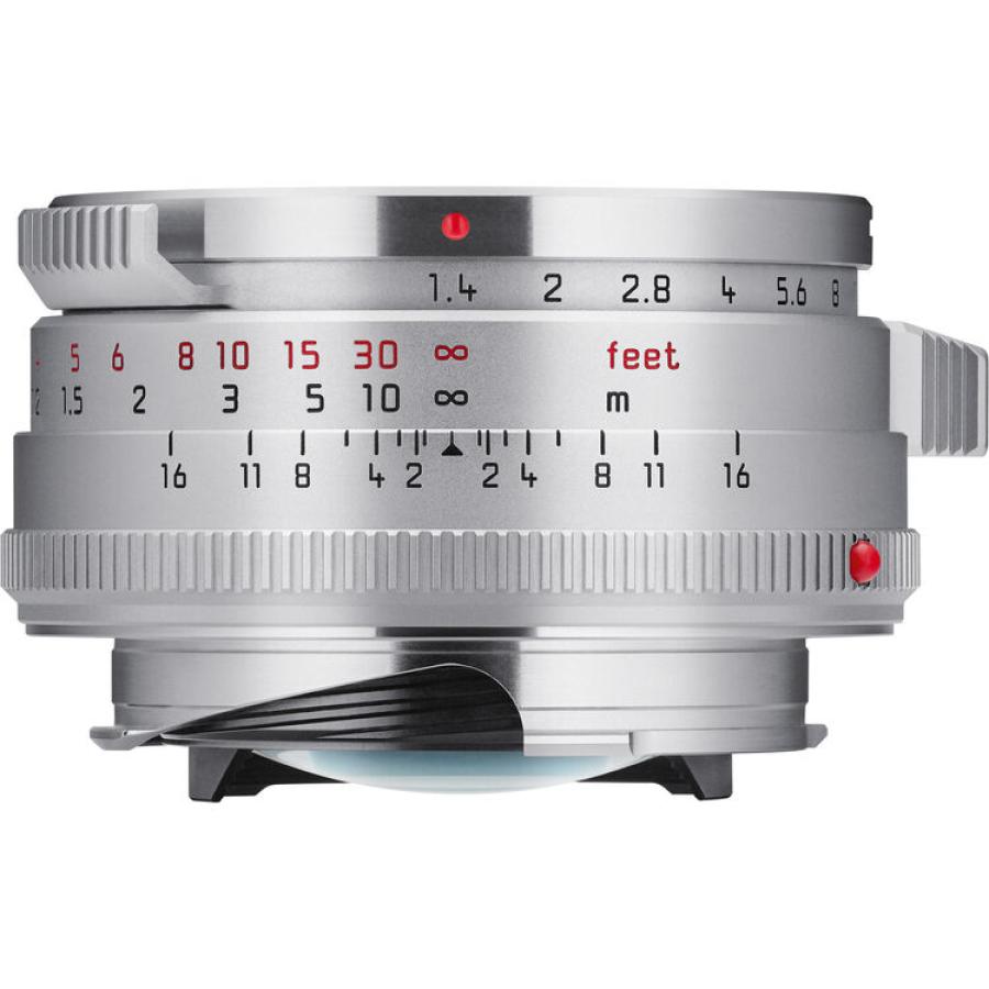 Leica 35mm f/1.4 Summilux-M Silver Steel Rim (6-Bit Coded) Lens #11301 USA NEW