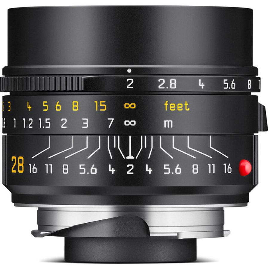 LEICA 28mm f/2 ASPH. SUMMICRON-M BLACK (6-BIT CODED) LENS #11618