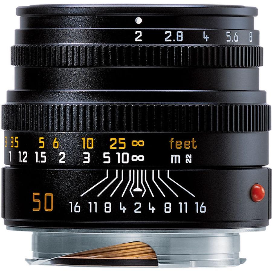 Leica 50mm f/2 Summicron-M Black (6-Bit Coded) Lens #11826 USA NEW