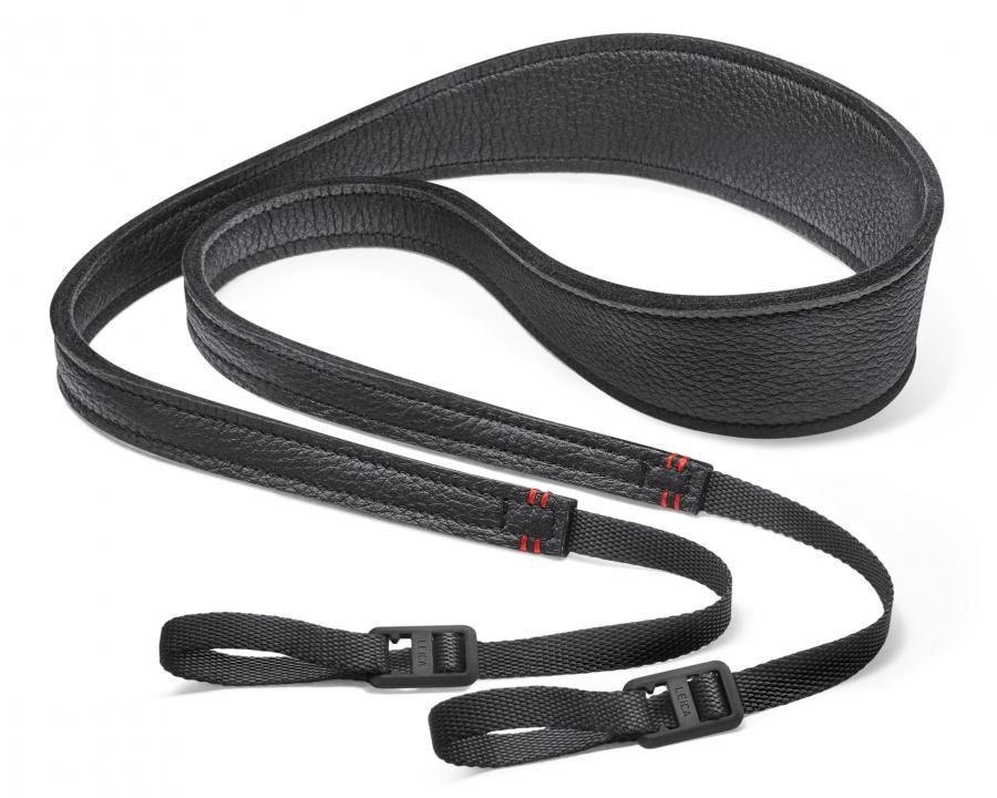 Leica SL Black Carrying Strap (Elk Leather) #19689 USA - NEW (For Leica SL Series Digital Cameras)