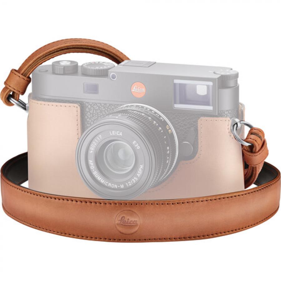 Leica Cognac Leather Carrying Strap #24036 - NEW (For Leica M Series Cameras)