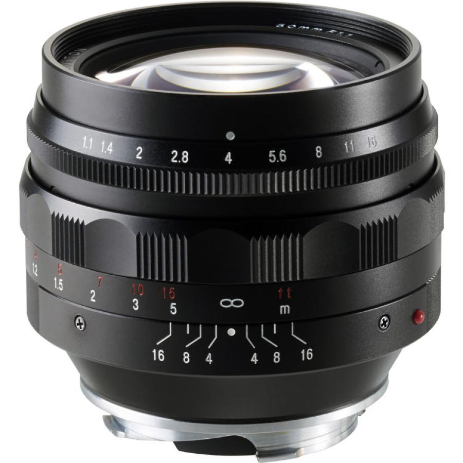 Voigtlander 50mm f/1.1 Nokton (Leica M-Mount) Black Lens USED - MINT