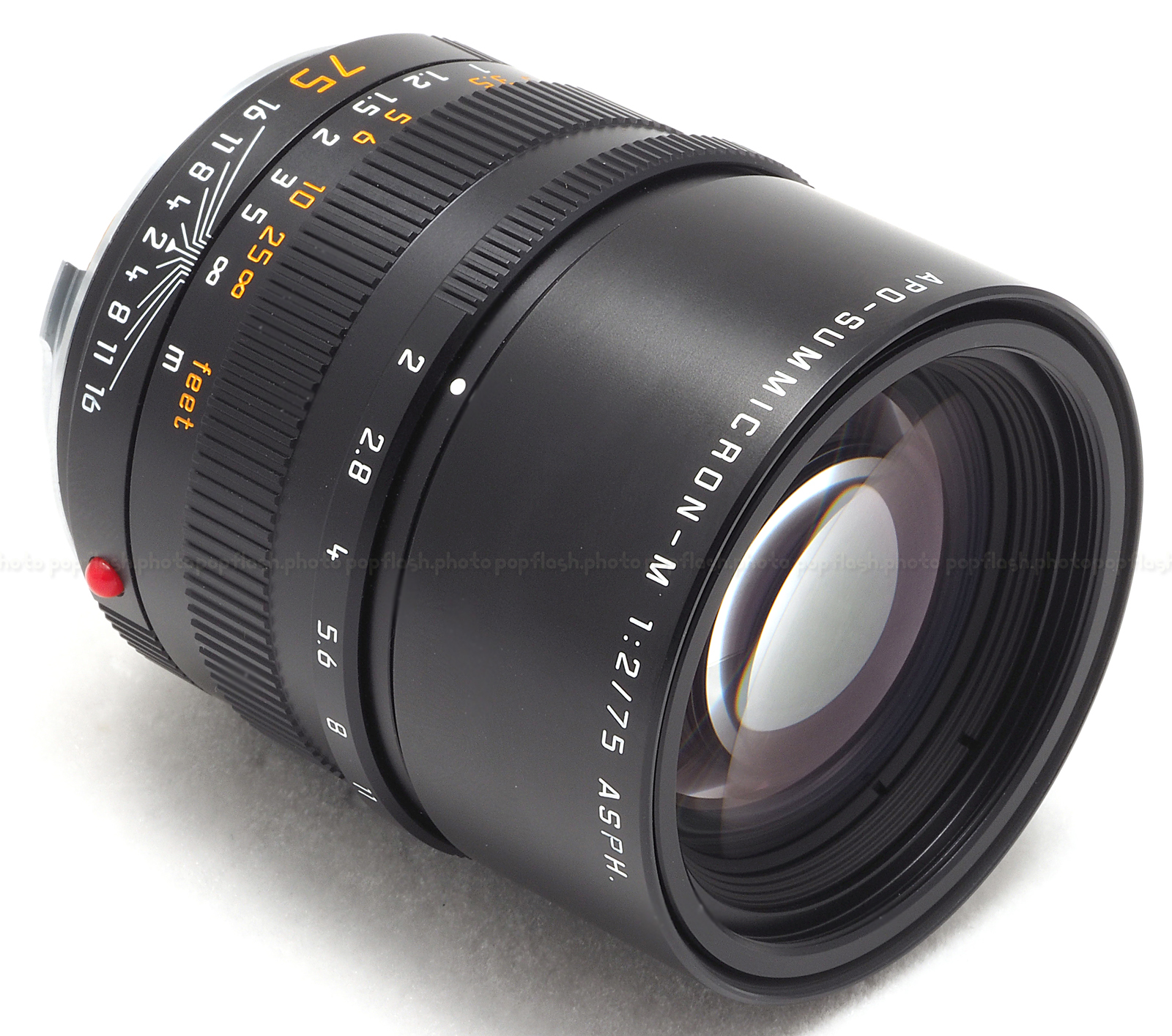 Leica 75mm f/2 ASPH. APO-Summicron-M Black (6-Bit Coded) Lens #11637