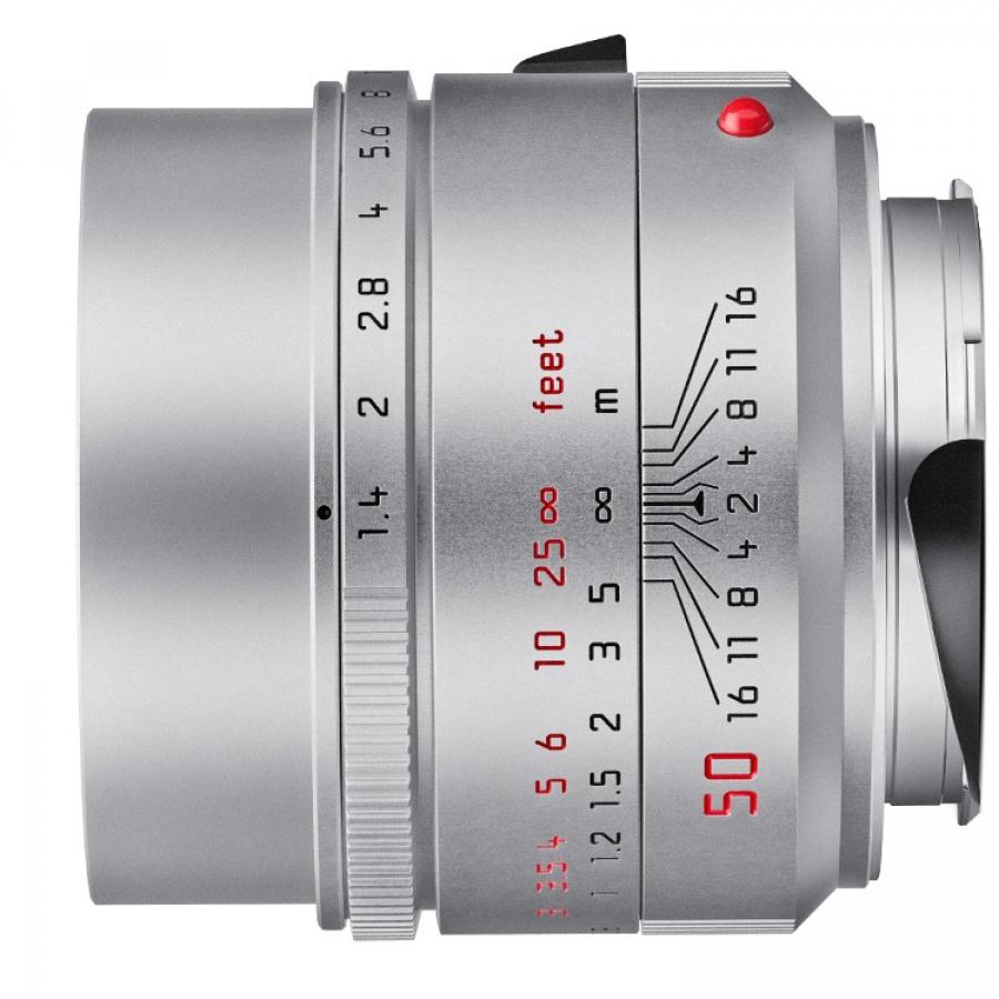 Leica 50MM f/1.4 ASPH. Summilux-M Silver (6-Bit Coded) Lens #11729