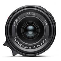 LEICA 28mm f/2 ASPH. SUMMICRON-M BLACK (6-BIT CODED) LENS #11618