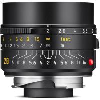 LEICA 28mm f/2 ASPH. SUMMICRON-M BLACK (6-BIT CODED) LENS #11618