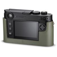 Leica Protector Olive Green Leather Half Case #24034 USA - NEW (For Leica M11)
