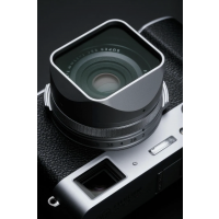 Squarehood X100 Glass (Haze 10%) SILVER Lens Hood NEW - For Fuji X100 Series